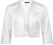 Bolerojacke VERA MONT "Bolero-Jacke mit Kellerfalten", Damen, Gr. 36, wei&szlig;