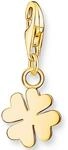 Charm-Einh&auml;nger THOMAS SABO "Kleeblatt", gold (gelbgoldfarben), Charms, Damen,