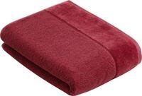 Badetuch VOSSEN "Pure", rot (rot rock), B:67cm L:140cm, Frottier, Obermaterial: 100%