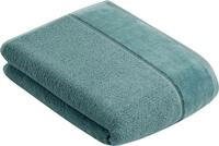 Badetuch VOSSEN "Pure", blau (cosmos), B:67cm L:140cm, Frottier, Obermaterial: 100%