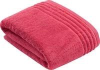 Badetuch VOSSEN "Vienna Style Supersoft", rot (maroon), B:100cm L:150cm, Walkfrottee,