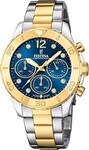 Chronograph FESTINA "Boyfriend Collection", silber (silberfarben, goldfarben),