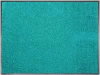Fu&szlig;matte "CLEAN, Made in Belgium", blau (t&uuml;rkis), B:90cm H:8,5mm L:150cm, Polyamid,