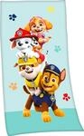 Badetuch PAW PATROL "Paw Patrol", bunt, B:75cm L:150cm, Velours, Obermaterial: 100%