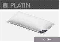 Daunenkissen SPESSARTTRAUM "Platin", wei&szlig;, B:40cm L:80cm, Kopfkissen Bezug: 100%