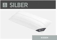 Baumwollkissen SPESSARTTRAUM "Silber", wei&szlig;, B:40cm L:80cm, Bettdecken Bezug: 100%
