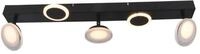 BRILLIANT Deckenstrahler "Meriza", schwarz, 3, H: 15cm, 1 Stk., Leuchten, LED