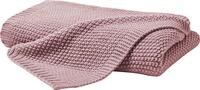 Wohndecke PRIMERA "Strick", lila (mauve), B:130cm L:170cm, Polyacryl, Wohndecken,