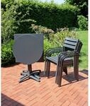 Garten-Essgruppe GARDEN PLEASURE "TREVISO", grau (anthrazit, anthrazit, anthrazit),