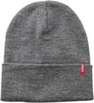 Strickm&uuml;tze LEVI'S "EVERYDAY BEANIE", Herren, grau, Feinstrick, Kunstfaser,
