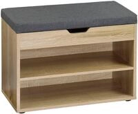 Schuhschrank KESPER "KESPER Schuhschrank mit Sitzkissen, FSC", braun (eichedekor),