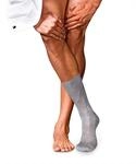 Socken FALKE "No. 9 Pure Fil d'&Eacute;cosse", Herren, Gr. 39-40, grau (light...