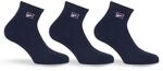 Kurzsocken FILA "UNISEX QUARTER PLAIN SOCKS", Damen, Gr. 35-38, blau (navy),