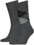 Socken TOMMY HILFIGER "TH MEN SOCK CHECK 2P", Herren, Gr. 39-42, Sockengr&ouml;&szlig;e,
