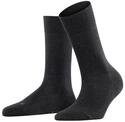 Socken FALKE "Sensitive London", Damen, Gr. 35-38, grau (anthra.mel),
