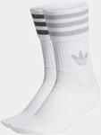 Sportsocken ADIDAS ORIGINALS "MID-CUT GLITTER CREW, 2 PAAR", Damen, Gr. M...