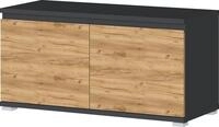 Schuhbank GERMANIA "Lissabon", grau (anthrazit, navarra), B:96cm H:52cm T:40cm,
