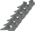Sneakersocken FALKE "Happy 6-Pack", Kinder, Gr. 35-38, grau (light graumeliert