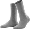 Socken FALKE "Softmerino", Damen, Gr. 35-36, grau (light grau meliert), Materialmix,