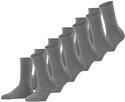 Socken FALKE "Happy 6-Pack", Kinder, Gr. 35-38, grau (light graumeliert (3390)),