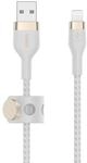 BELKIN USB-Kabel "PRO Flex Lightning/USB-A Kabel, Apple zert.", wei&szlig;, B:10cm...