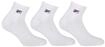 Sneakersocken FILA "Socken 3er Pack", Damen, Gr. 43-46, wei&szlig;, Obermaterial: 75%
