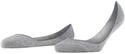 F&uuml;&szlig;linge FALKE "Step Medium Cut", Damen, Gr. 35-36, grau (light graumeliert