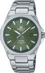 Quarzuhr CASIO EDIFICE, silber (olivgr&uuml;n, silberfarben), Armbanduhren, Herren,