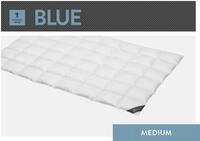 Daunenbettdecke SPESSARTTRAUM "Blue", wei&szlig;, B:135cm L:200cm, Bezug: 100% Baumwolle.