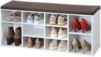 Schuhschrank KESPER "KESPER Schuhschrank mit Sitzkissen", wei&szlig;, B:103,5cm H:48cm