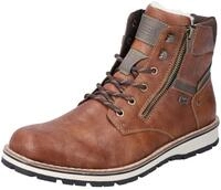 Winterboots RIEKER, Herren, Gr. 40, braun, Nubuklederimitat, Schuhe Winterboots, mit