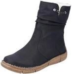 Winterboots RIEKER, Damen, Gr. 36, Warmfutter, schwarz, Lederimitat, Schuhe