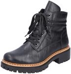Winterstiefelette RIEKER, Damen, Gr. 36, schwarz, Lederimitat, Schuhe