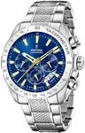Chronograph FESTINA "Timeless Chronograph", silber (silberfarben, blau),