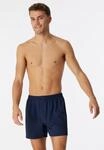 Boxershorts SCHIESSER "Cotton Casual", Herren, Gr. 4, blau (803, blau), Single