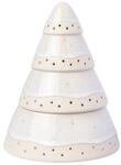 Weihnachtsfigur "Windlicht Baum Winter Glow &oslash; 14,6 cm beige", beige, LIKE. BY