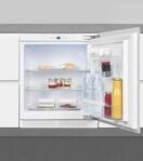 EXQUISIT Einbauk&uuml;hlschrank "UKS140-V-FE-010D", Energieeffizienz: D, silber (wei&szlig;),