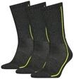 Kurzsocken HEAD "Socken 3er Pack", Damen, Gr. 35-38, grau (dunkelgrau), Obermaterial: