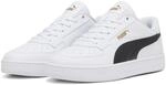 Sneaker PUMA "CAVEN 20", M&auml;dchen, Gr. 42,5, puma wei&szlig;, puma schwarz, gold,