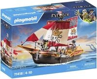 Konstruktions-Spielset PLAYMOBIL "Piratenschiff (71418), Pirates", bunt,