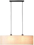 BRILLIANT Pendelleuchte "Romm", schwarz (holz hell, schwarz), 2, H: 120cm, 1 Stk.,