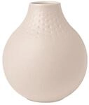 Dekovase VILLEROY & BOCH "Vase Perle Manufacture Collier 12 cm", beige, Vasen,