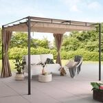 Pavillon KONIFERA "Pergola Milos", beige (anthrazit, sandbeige), B/H/T: 300cm x...
