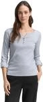 Langarmshirt TOM TAILOR, Damen, Gr. XL (42), bunt (wollwei&szlig;, navy, gestreift),
