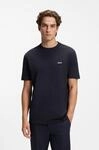 Rundhalsshirt BOSS GREEN "Tee Regular Fit", Herren, Gr. S, blau (dunkelblau402),