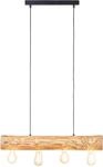 BRILLIANT Pendelleuchte "Trabo", braun (holzfarben), 4, 1 Stk., Leuchten, 105cm