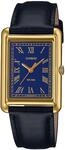 Quarzuhr, schwarz (schwarz, goldfarben, blau), CASIO TIMELESS COLLECTION,
