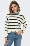 Stehkragenpullover ONLY "ONLIBI L/S HIGNECK PULLOVER", Damen, Gr. S, grau (wei&szlig;cap