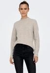 Strickpullover ONLY "ONLCAMILLA O-NECK L/S PULLOVER KNT", Damen, Gr. XL, beige