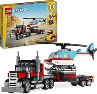Konstruktionsspielsteine LEGO "Tieflader mit Hubschrauber (31146), LEGO Creator